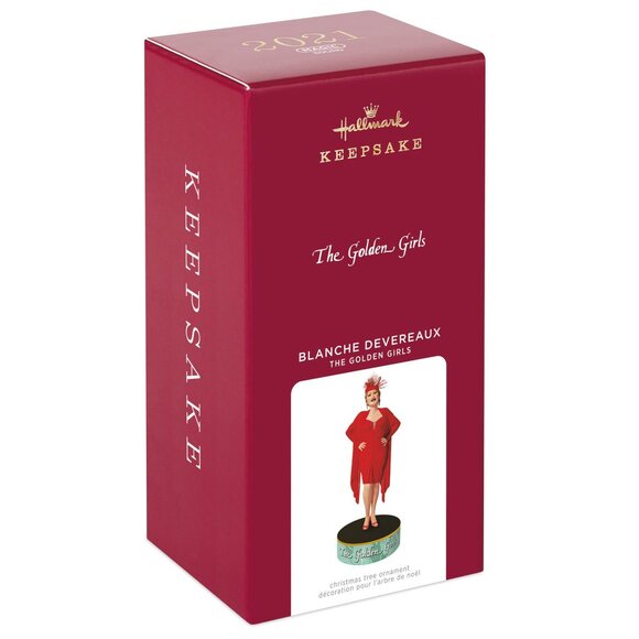 New! Golden Girls Blanche Devereaux Hallmark Keepsake Christmas Ornament 2021 - Picture 1 of 5